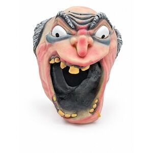 Easter Unlimited Screaming Old Man Halloween Mask Big Mouth Drooling Costume